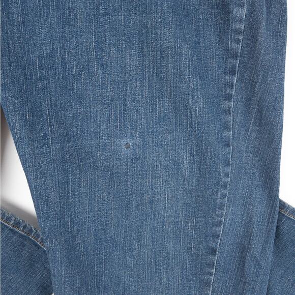 Levi's 512 Perfectly Slimming Jeans Woman's 33x32 Embroidered Straight Leg Blue - Picture 6 of 15